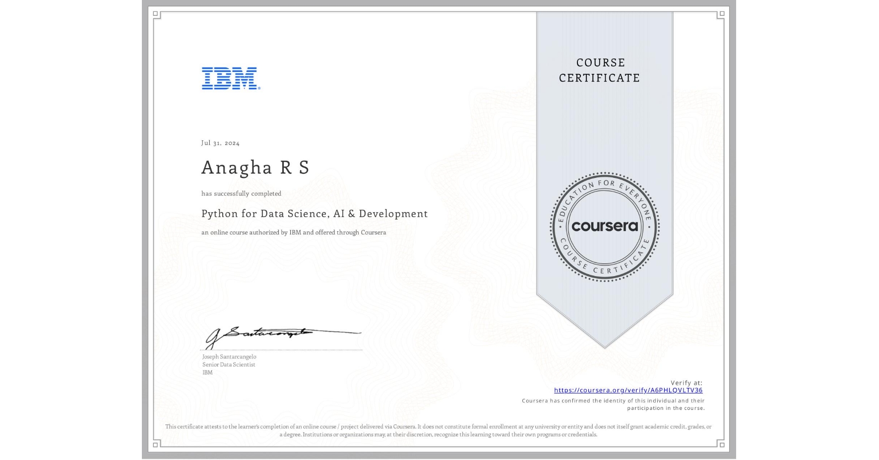 Python for Data Science, AI & Development